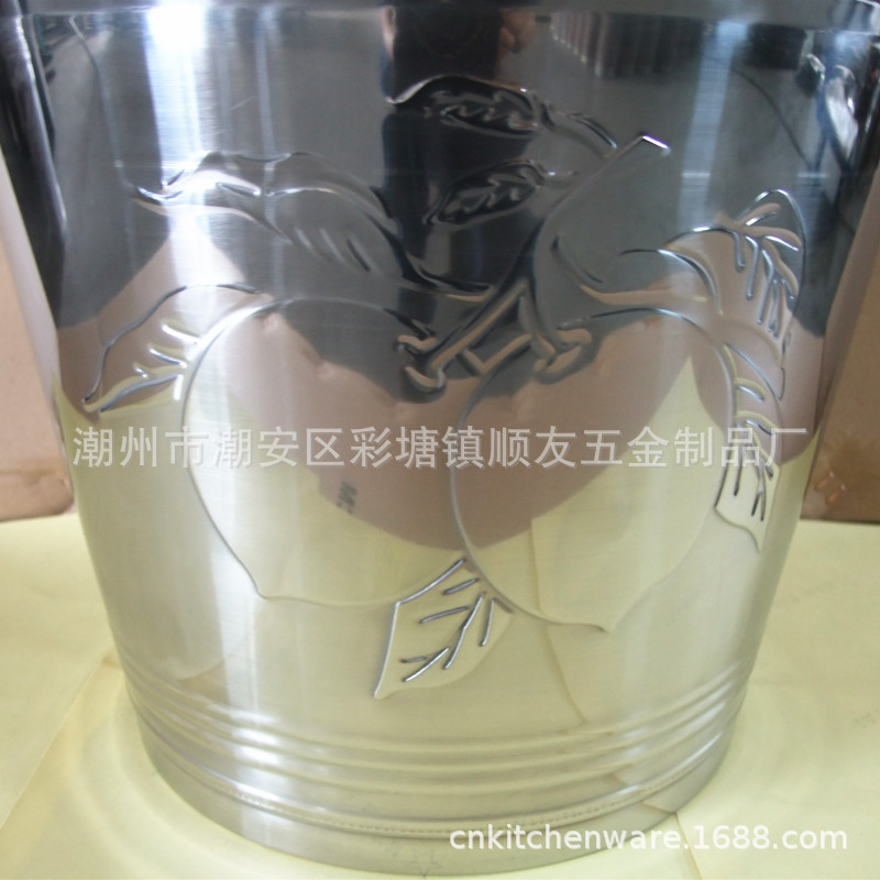 东南亚泰国水桶 stainless steel water bucket  410不锈钢提水桶