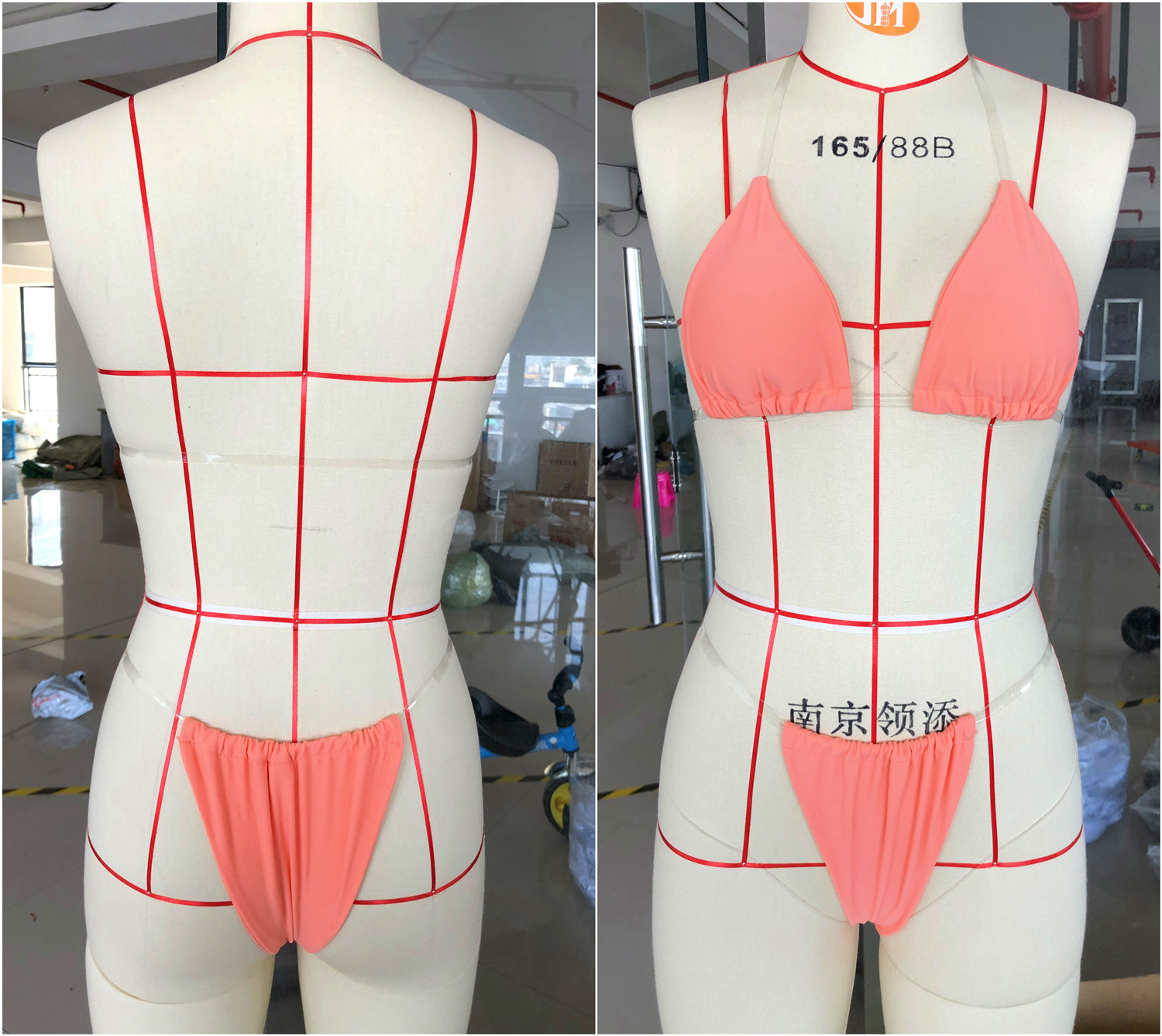 hot sale bikini sexy transparent belt simple swimsuit ladies NSDA2533