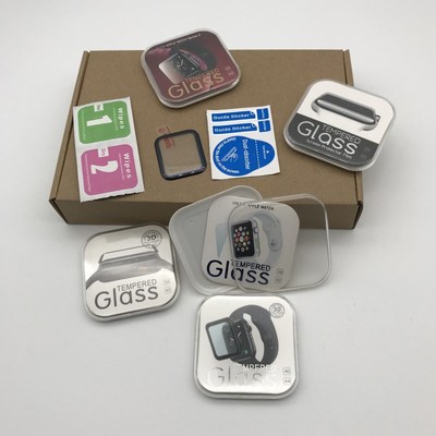 适用苹果手表膜包装盒3D45代曲面镜头膜包装水晶塑料包装盒GT超薄