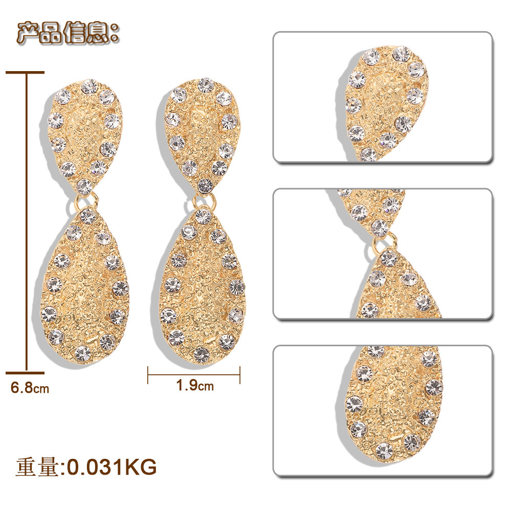 Alloy Wild Earrings With Diamonds display picture 1