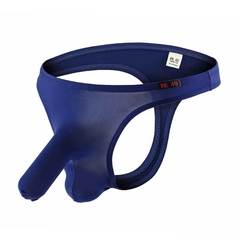 Elephant Underwear Male Y-Underwear Sexy Ice Silk JJ Set Gun Separation Semi-Transparent Men's Underwear Airplane Pants C03 