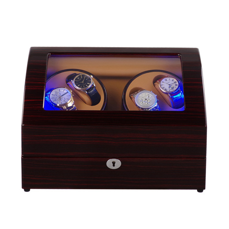 Manufactor wholesale Mechanical watches automatic Winders LED Lamp 46+Mute Imported Shake table high-grade Motor Box
