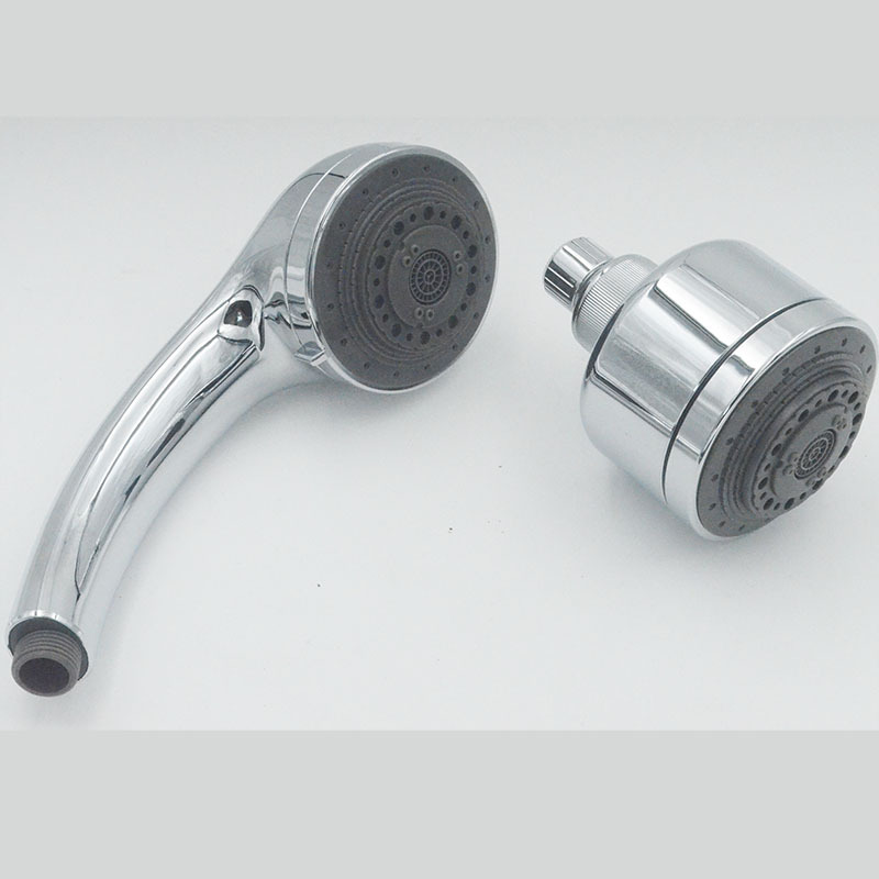 雅斯新款淋浴房手持多功能花洒喷头冲洗大出水软管配套电镀莲蓬头