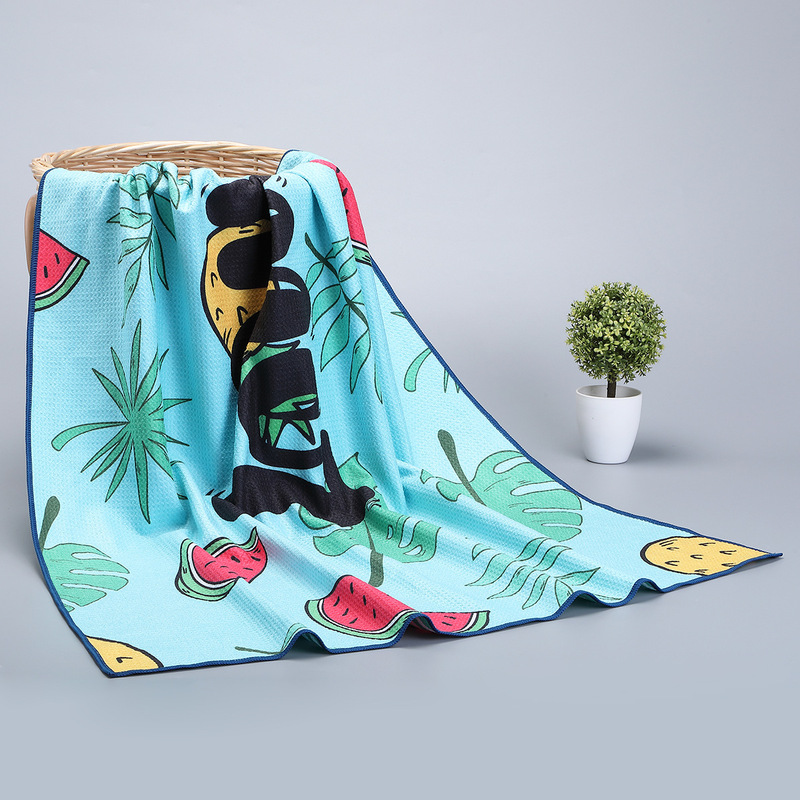 Customized Beach Towels for Export, Printed, Thickened Beach Towels, Cartoon Design, Absorbent