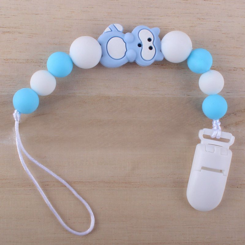 Cadena de chupete para bebé pezón cuerda de silicona mordedor cadena anti-caída suministros maternos e infantiles Comercio exterior Amazon nuevo