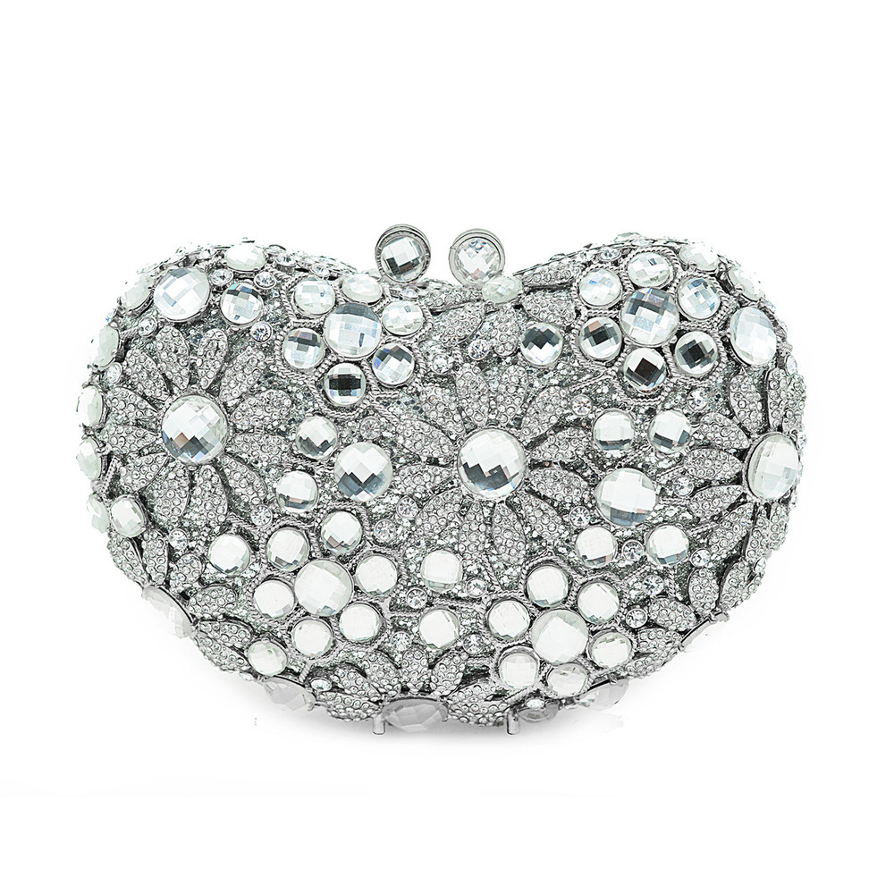 * bolsas de diamantes de ojo de gato rosa de anacard bolsas de cena de cristal metálicas hechas a mano bolsas de mujeres AliExpress