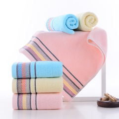 純棉素色提花毛巾成人家用面巾禮品刺繡印logo超市貨源廠家批發