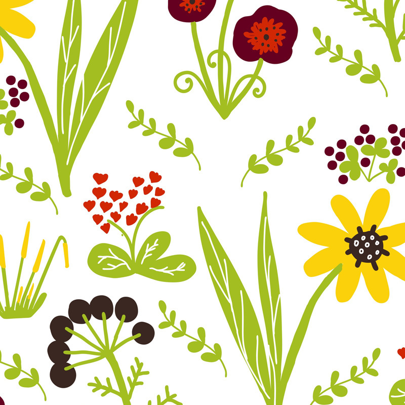 数码活性直喷 新款花型定位女装苎麻系列