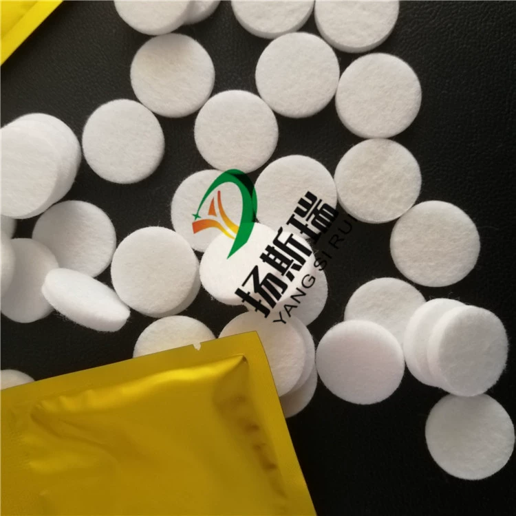 В наличии аксессуары для ароматерапии кулон Круглый волокнистый хлопковый сердечник легко впитывается эфирное масло диффузионный цветной хлопковый лист