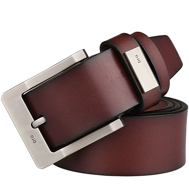 Leather long belt, genuine leather, plus size, simple and elegant design