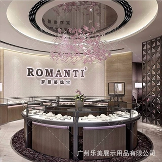 专业定制 珠宝柜 橱窗柜高柜 商场不锈钢珠宝展示柜 珠宝玉器展柜