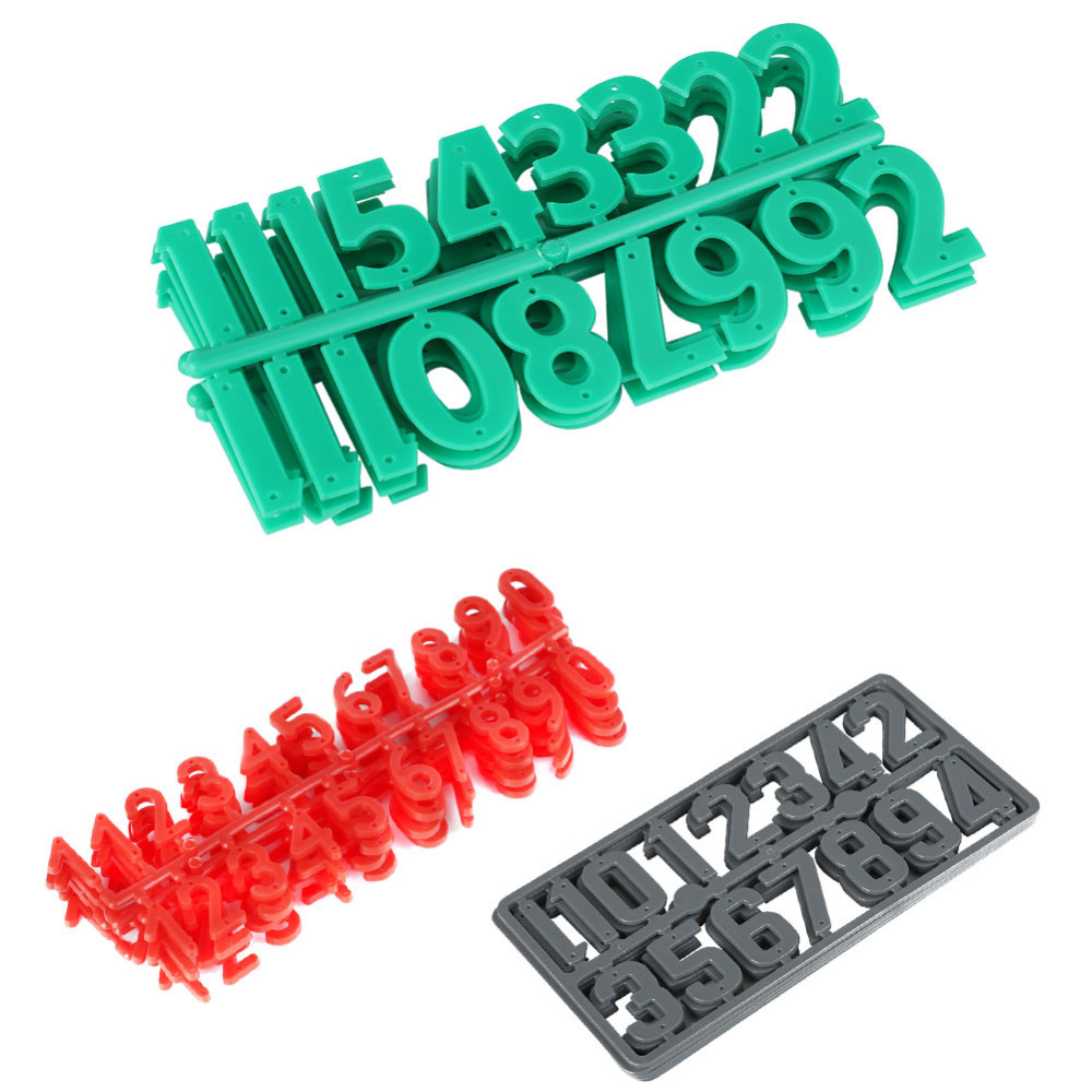 跨境热销蜂箱灰色红色绿色PP塑料标记数字养蜂工具蜂具标记农用