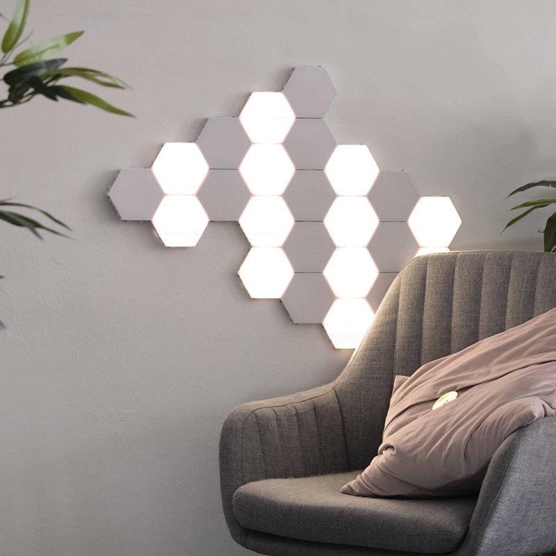 Quantum lamp honeycomb lamp touch lamp cross border ins lamp wall lamp hexagonal lamp induction lamp splicing lamp wall lamp