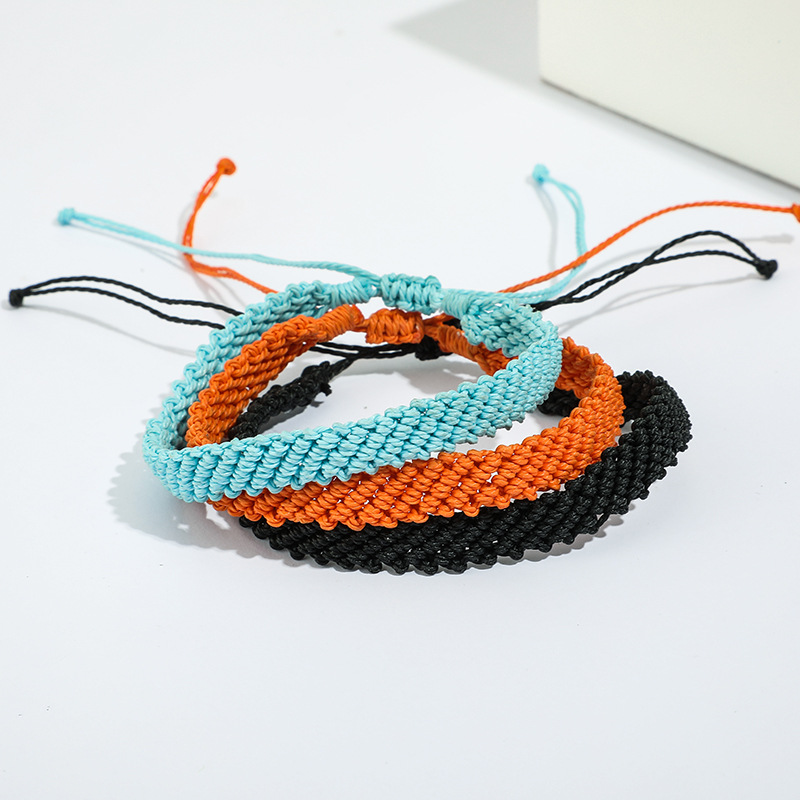 Ethnic Style Handmade  Line Wide-sided Color  Bracelet display picture 3