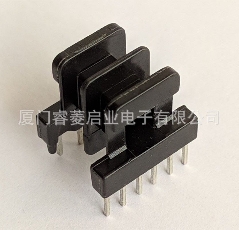 EE16/EI16 2槽 卧式 4+6 针距3.5*2.7 排距12.1 高15.9 方针0.64