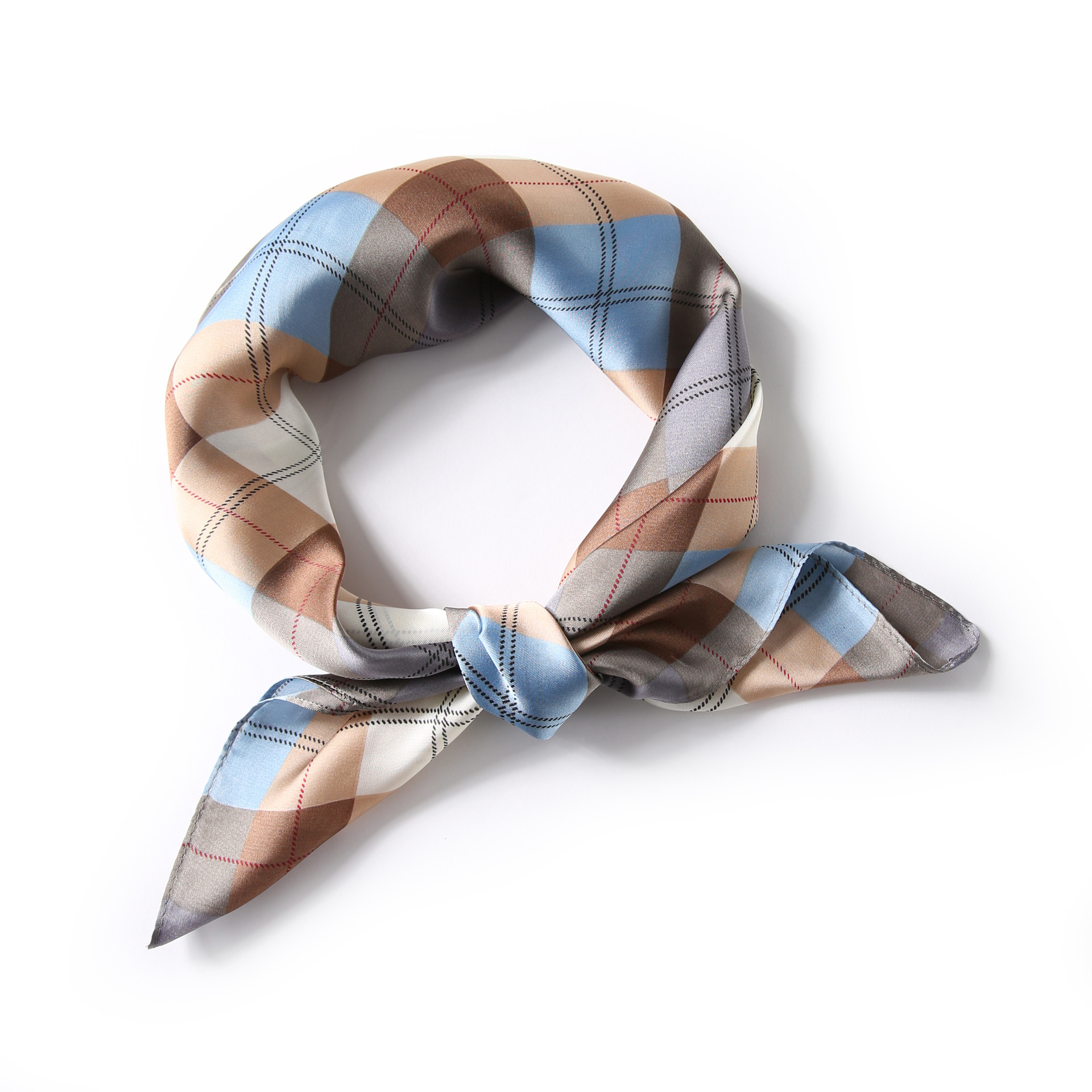 Colorful Grid Scarf Image 6