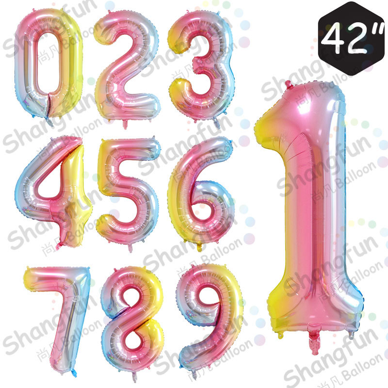 42寸渐变大数字瘦版