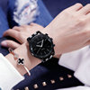 Capacious dial for beloved, men's watch suitable for men and women for leisure, trend retro quartz watches, Korean style, simple and elegant design, for secondary school