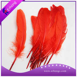 硬大飘15-20cm彩色鹅毛羽毛头饰婚礼庆纱幼儿园手工DIY材料饰品