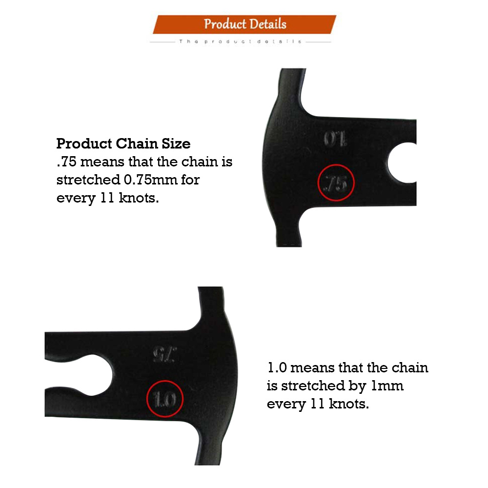 ZTTO/Chaser Medidor de cadena de bicicleta Medidor de cadena de herramienta de bicicleta Medidor de desgaste de cadena