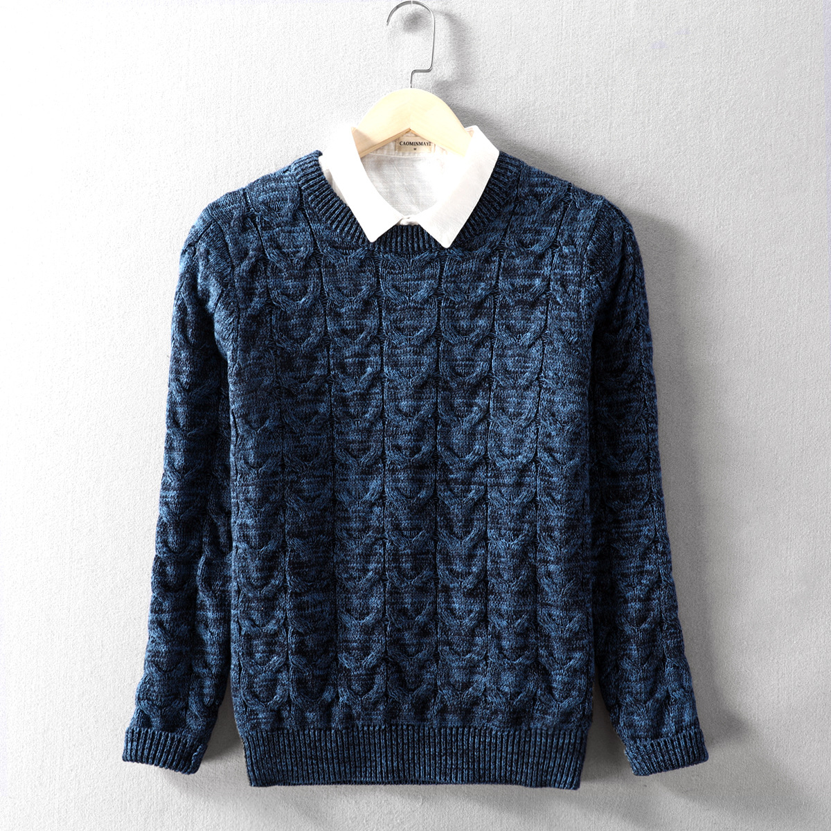 2020 autumn and winter new men's knit sw...