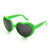 Sunglasses heart-shaped, green glasses heart shaped, Birthday gift