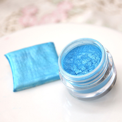 进口2克蛋糕翻糖马卡龙巧克力24K烘焙装饰食用天空蓝色粉亮闪金粉