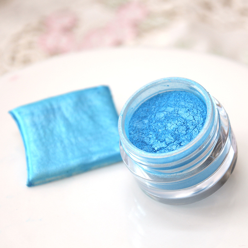 进口2克蛋糕翻糖马卡龙巧克力24K烘焙装饰食用天空蓝色粉亮闪金粉