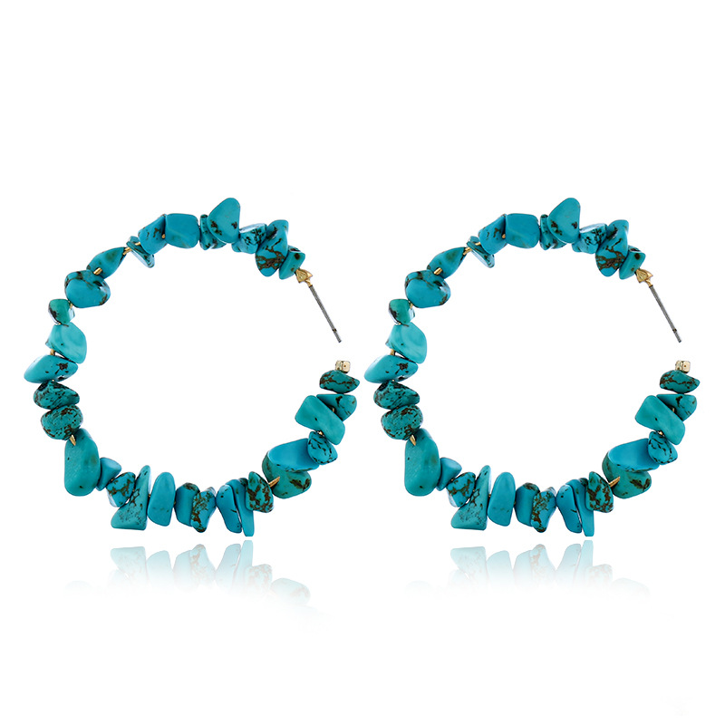 Hot New Fashion Geometric Irregular Stone Earrings Multi-color Fashion Creative Earrings display picture 9