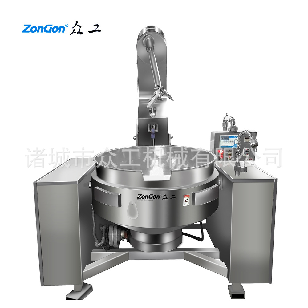 蒸汽加热行星搅拌 电加热辣椒酱炒锅  大型食堂炒菜机全自动