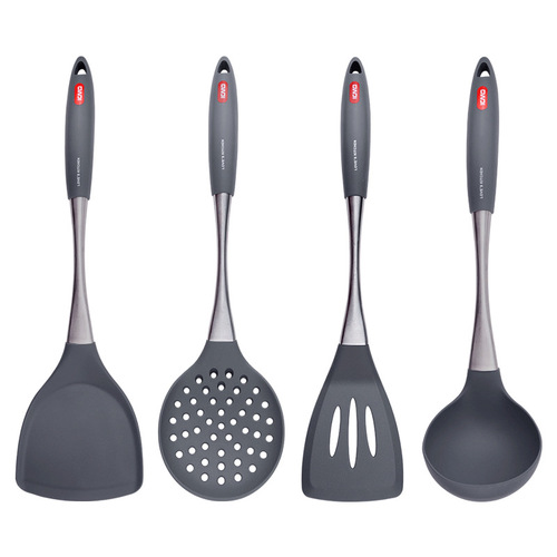 Kemanduo Silicone Spatula and Spoon Four-piece Set Factory Direct Selling Food Grade Non-Stick Silicone Kitchenware Set