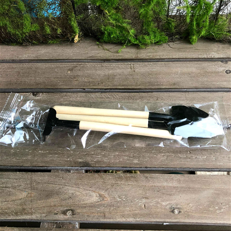 Jardinería pala de tres piezas suculentas jardín flor herramienta de plantación mini pote traje al aire libre manual planta flor plantación