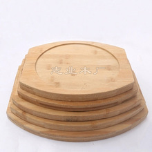 竹木砂锅垫 铁板烧烤隔热垫 木隔热垫 圆形锅垫