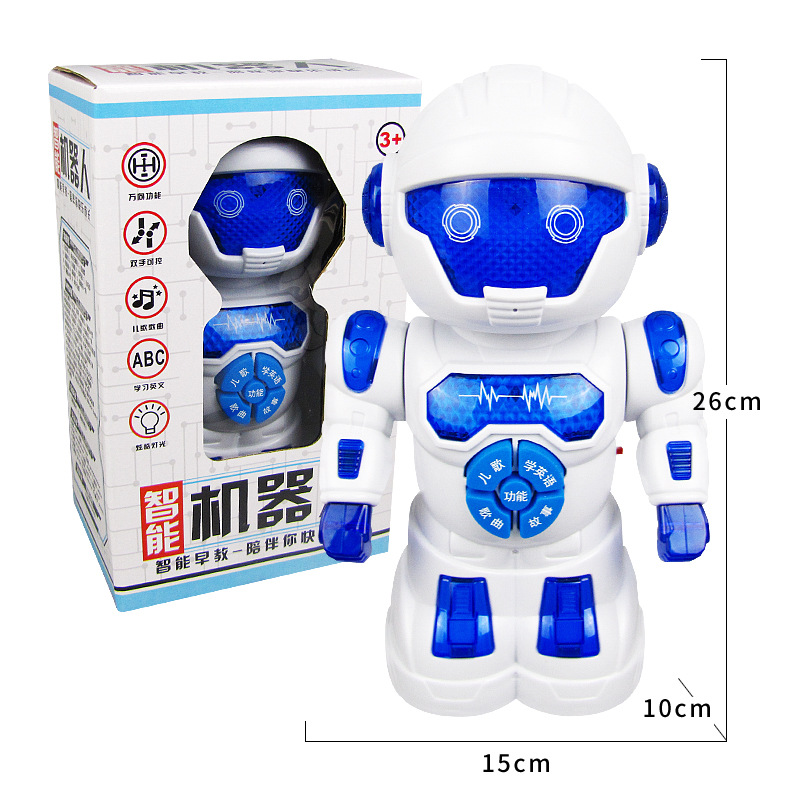 Nueva máquina de la historia del robot historia de la canción de los niños Instrumento Musical Enseñanza digital multifuncional educación temprana máquina de juguete