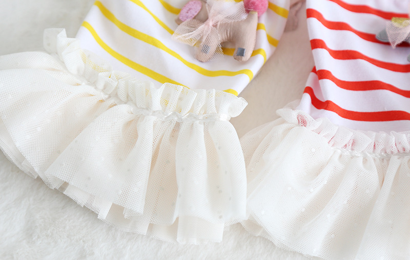 条纹小马纱纱裙