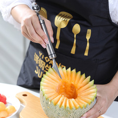 304 stainless steel fruit scoop, watermelon ball scoop, carved fruit cutter, creative kitchen gadget