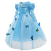 Cross -border for girls dress foreign trade Cinderella princess skirt Halloween performance clothes to send butterflies