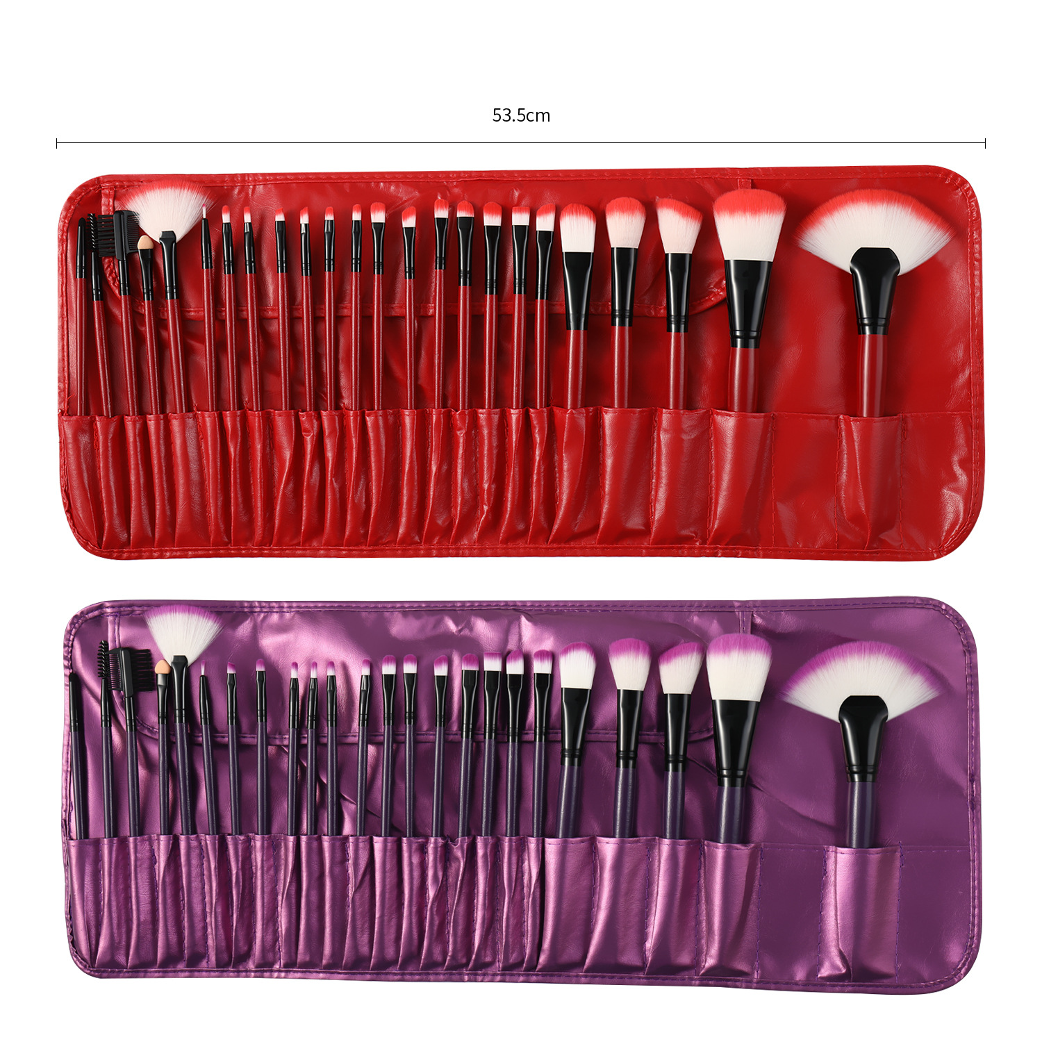 Fashion Solid Color Handle Makeup Brush Set Portable Storage Bag Wholesale Nihaojewelry display picture 20