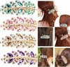 Crystal, hairgrip, cards, fashionable multicoloured pack, Korean style