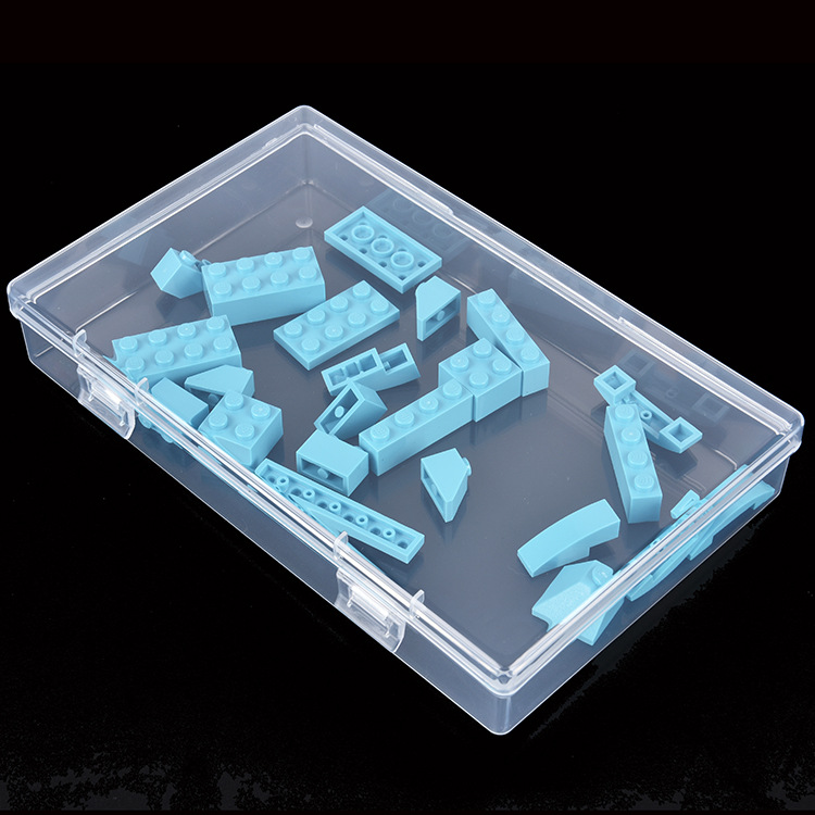 PP高透明塑料盒长方形 324S加大180x110x30 文具工件零件收纳盒子