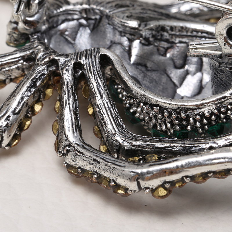 20g Weight Artificial Diamond Inlay Material Brooches Classification Holiday Occasion Alloy Material Animal Pattern Women's Gender Inlay Design Funny Style Funny Pin Animal Alloy Inlay Artificial Diamond Women's Brooches 7