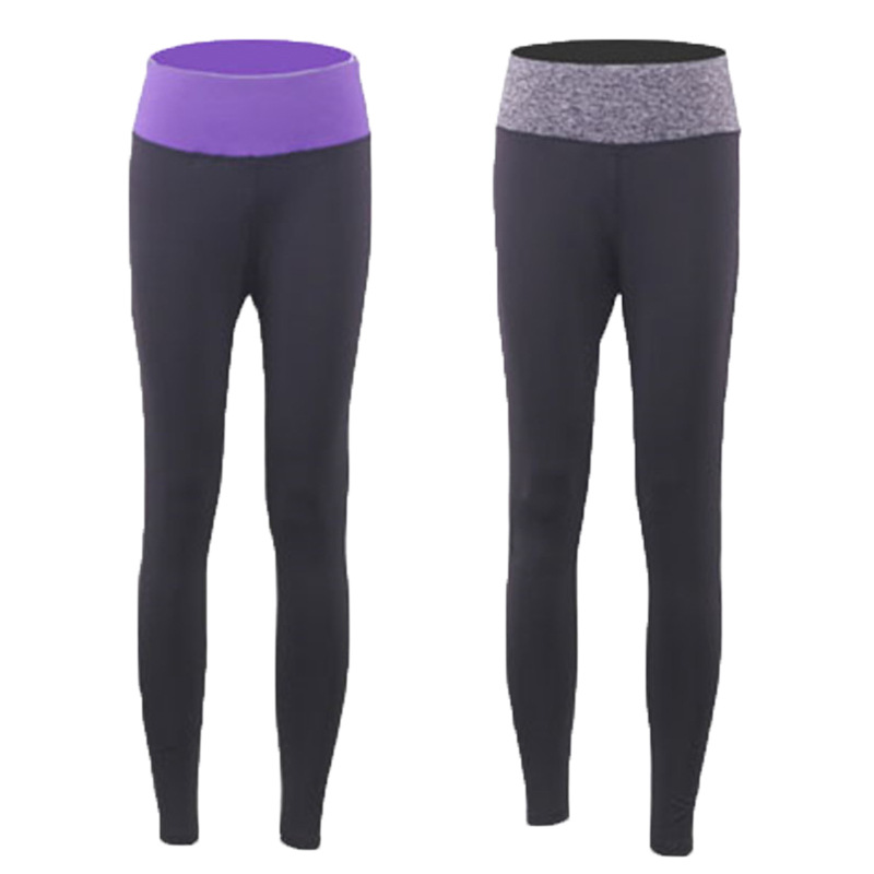 瑜伽裤高弹力健身裤速干裤训练女子九分裤吸汗透气跑步运动紧身裤|ru