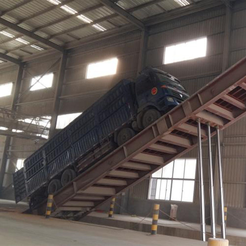 大型汽车卸车平台散装物 散粮液压翻板机 后翻式侧翻自动卸车机升