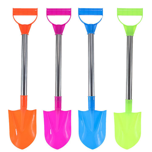 64cm Large Stainless Steel Beach Shovel Baby Sand Play Tool Seaside Attraction Stall Hot Selling Children's Toys Wholesale
