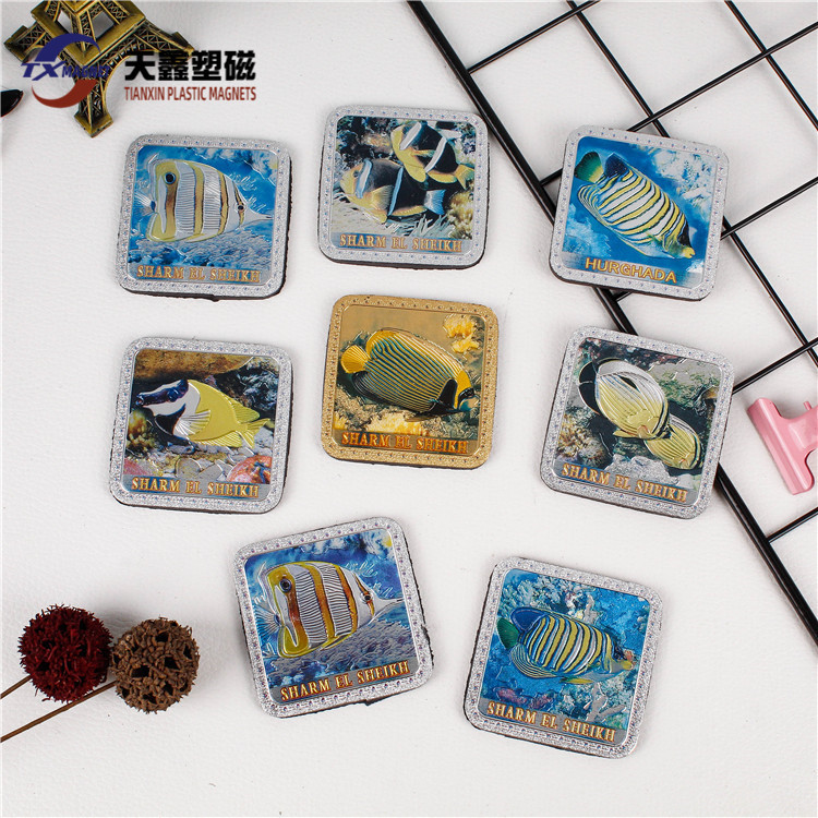 Magnetic cartoon fridge magnet for early age PVC from soft rubber
