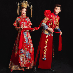 Весенний традиционный свадебный наряд Сюхэ, летнее свадебное платье подходит для мужчин и женщин, комплект для влюбленных, коллекция 2022