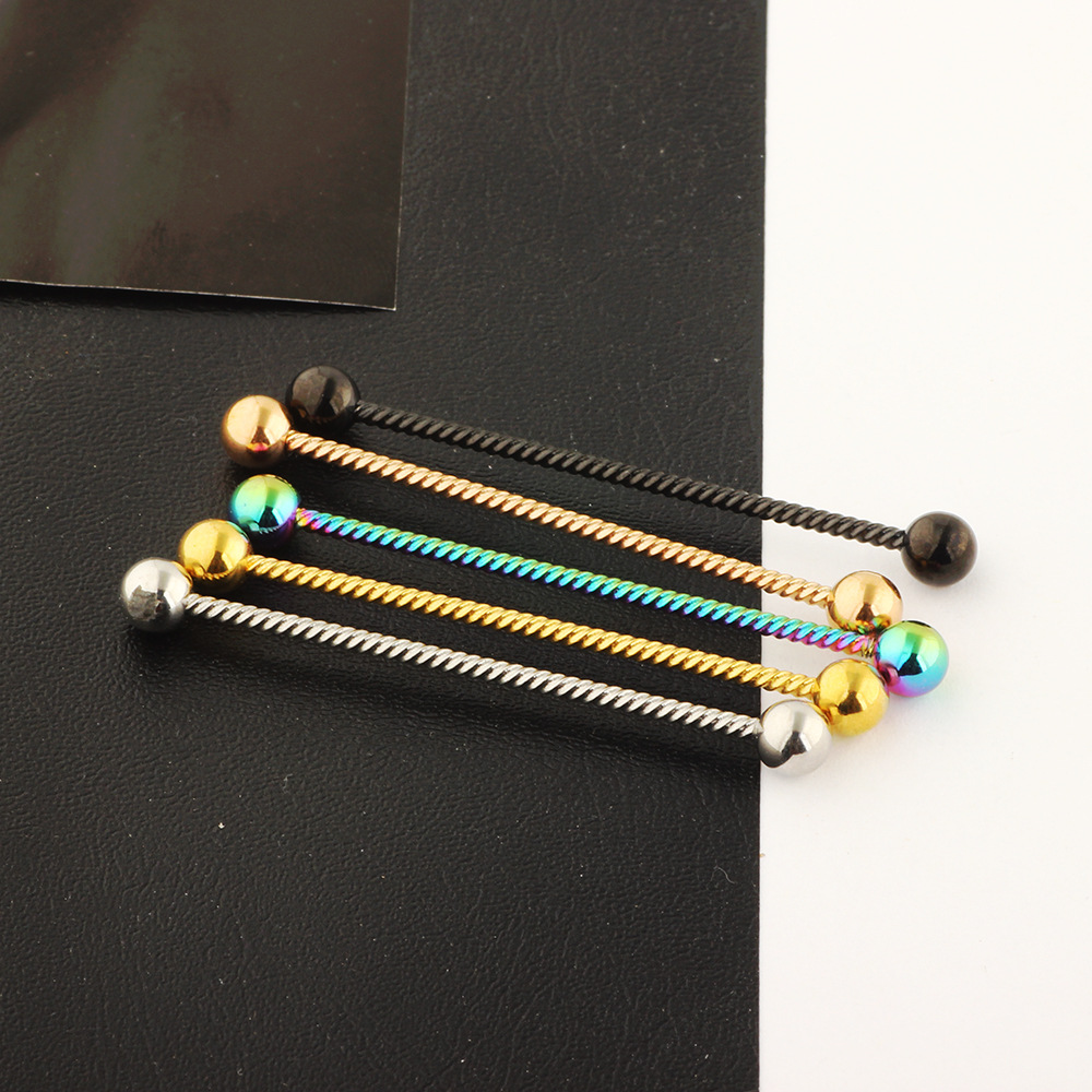 Fashion Solid Color Stainless Steel Ear Studs 1 Piece
