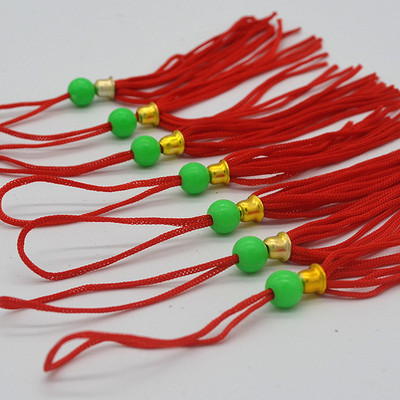 厂家批发迷你小绿珠穗子 灯笼排须带绿珠流苏吊穗 中国结穗子挂件