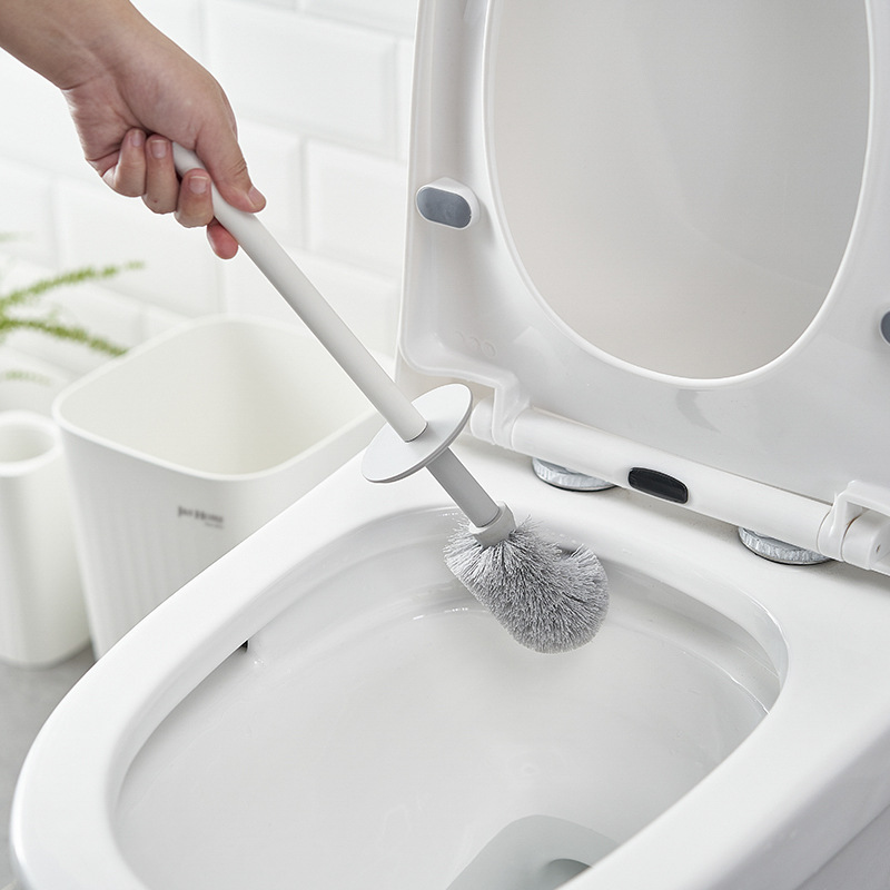 Estilo nórdico patrón de onda cepillo de limpieza cepillo de baño del hogar traje de mango largo creativo simple cepillo de baño