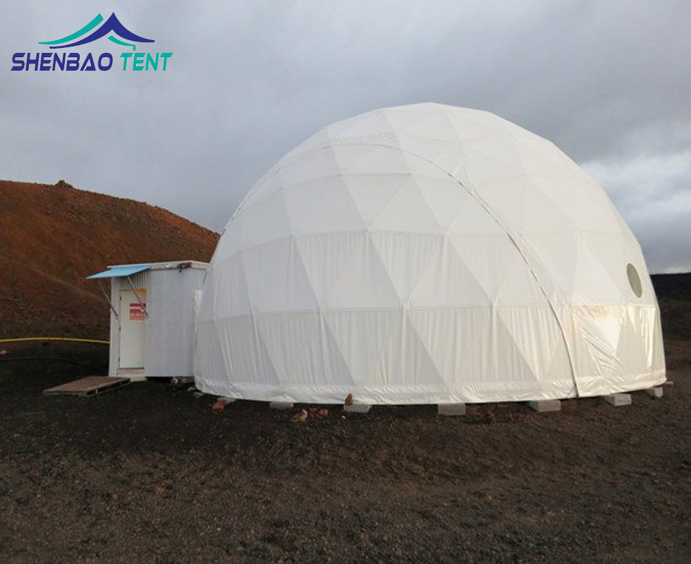 全白色PVC户外遮阳活动球形帐篷 新型结构安装简单球形篷房